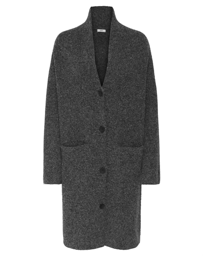 JDY - JDYLydia V-Neck Cardigan - Dark Grey Melange
